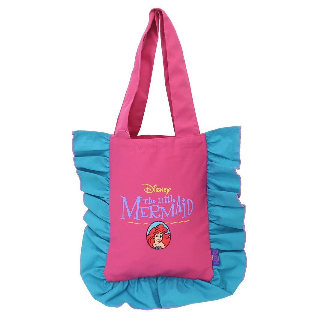 リトルマーメイド トートバッグ フリルトート ディズニープリンセス スモールプラネット 手提げかばん ノスタルジカシリーズ キャラ_画像1