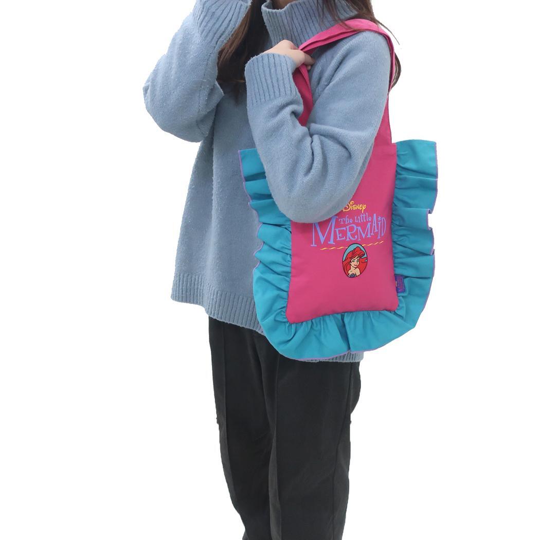 リトルマーメイド トートバッグ フリルトート ディズニープリンセス スモールプラネット 手提げかばん ノスタルジカシリーズ キャラ_画像5