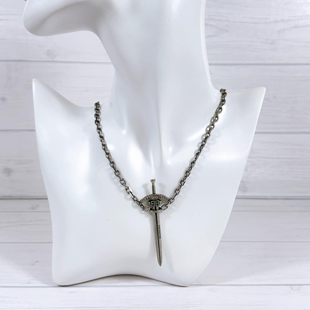 国内即発+BALENCIAGA+Goth Sword ネックレス BALENCIAGA バレンシアガ GOTH SWORD ネックレス ペンダント 剣