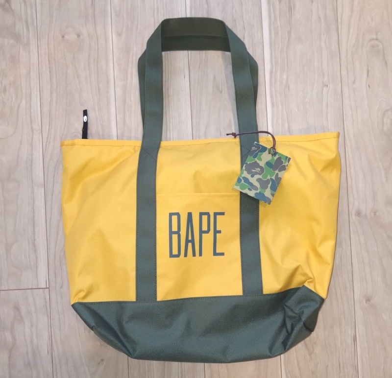 未使用!送料込! ◆ A BATHING APE ロゴ トートバッグ 大 ◆ 福袋