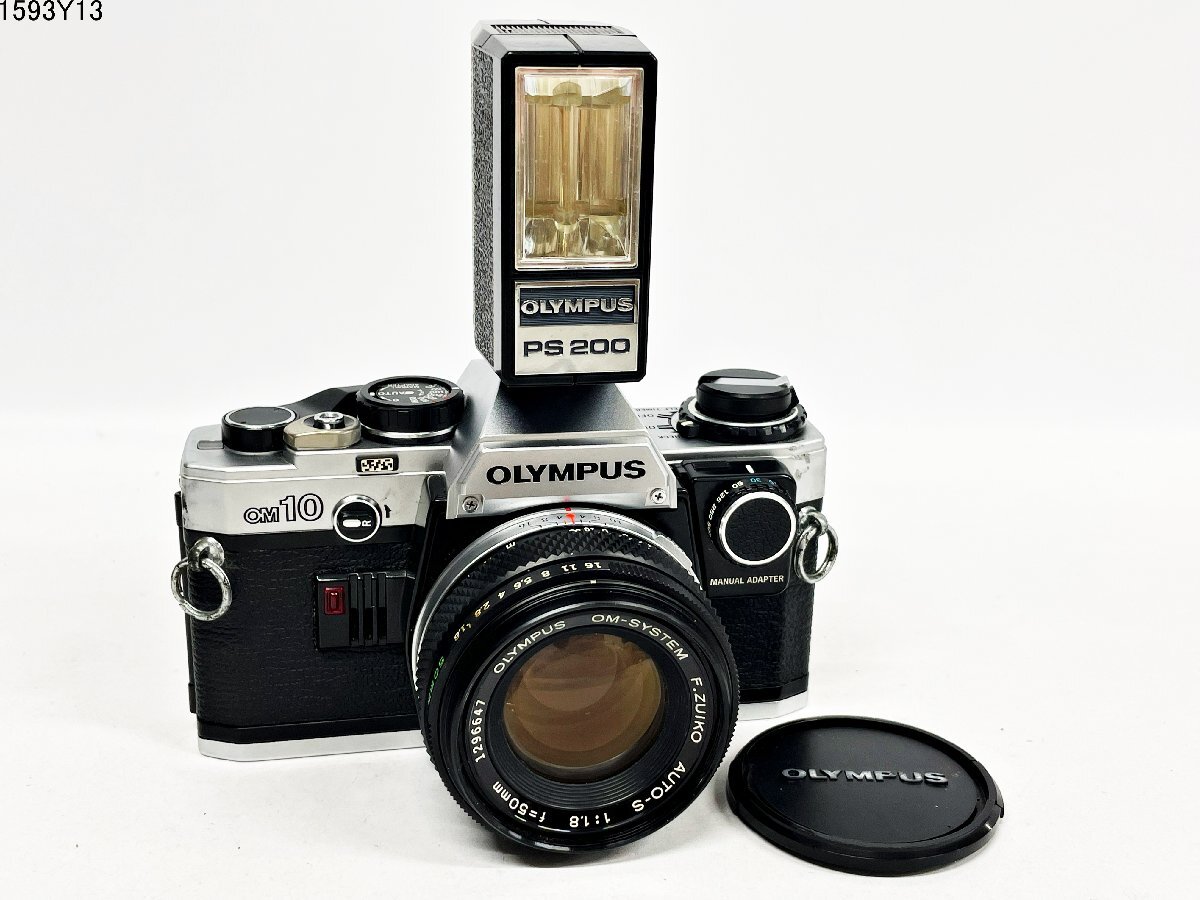 OLYMPUS OM10 一眼レフストロボ付 - 一眼レフカメラ(フィルム