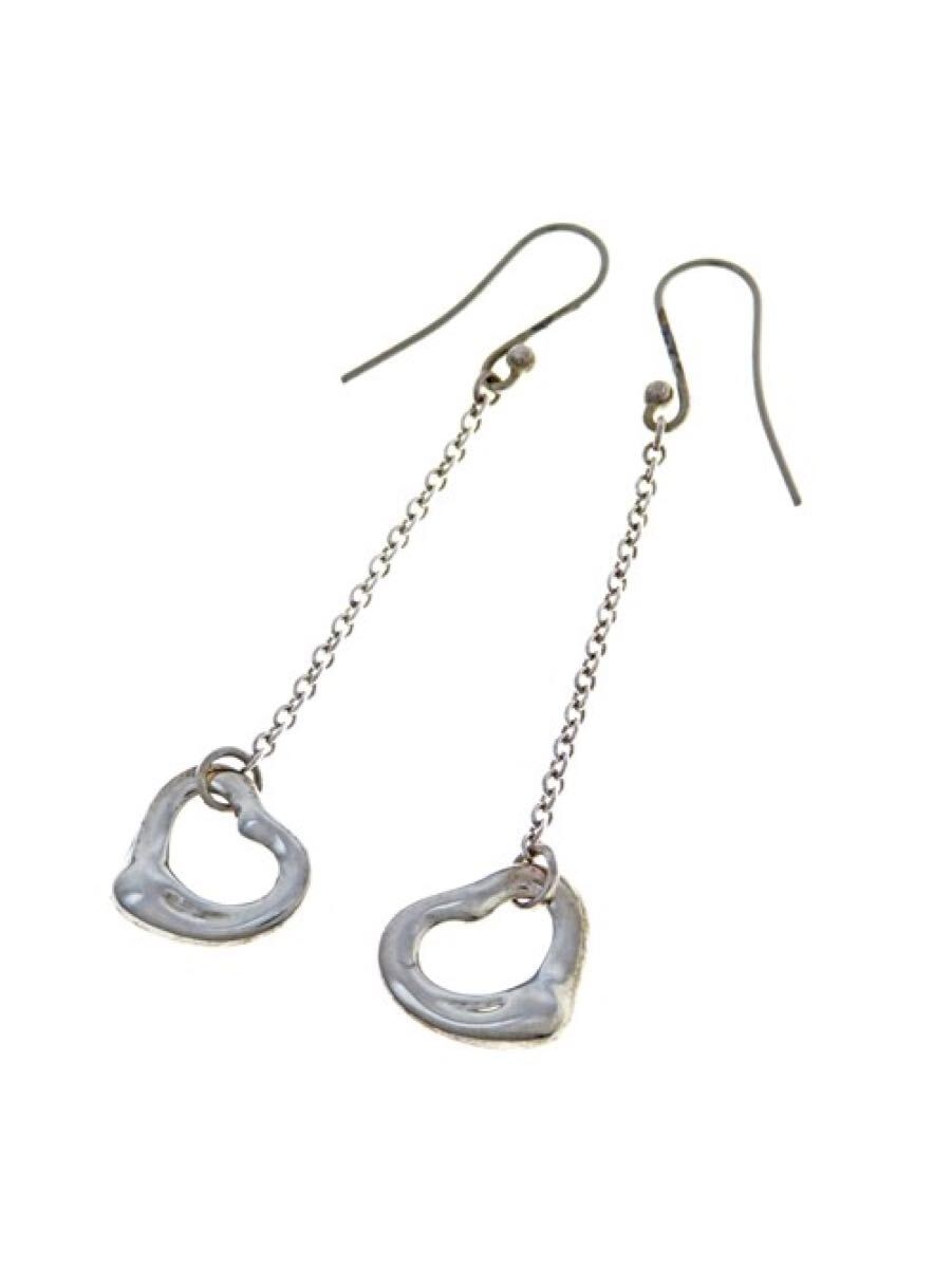 64096 TIFFANY & Co / ティファニーエルサペレッティ オープンハート ドロップ ピアス フック