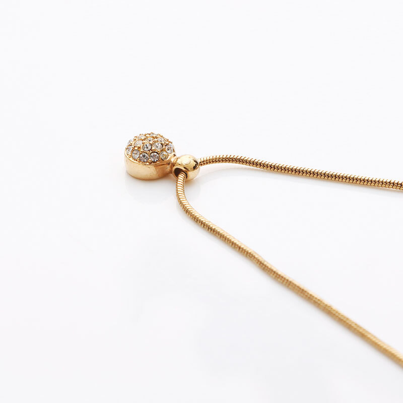  Christian Dior Christian Dior колье раунд стразы Gold 