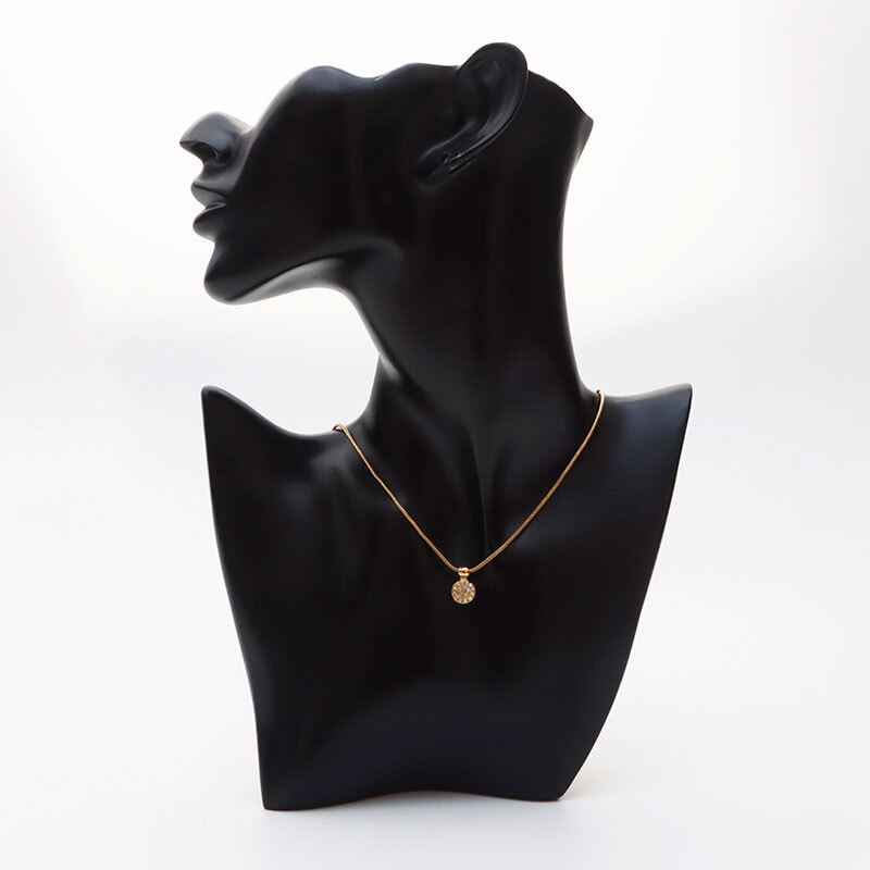  Christian Dior Christian Dior колье раунд стразы Gold 