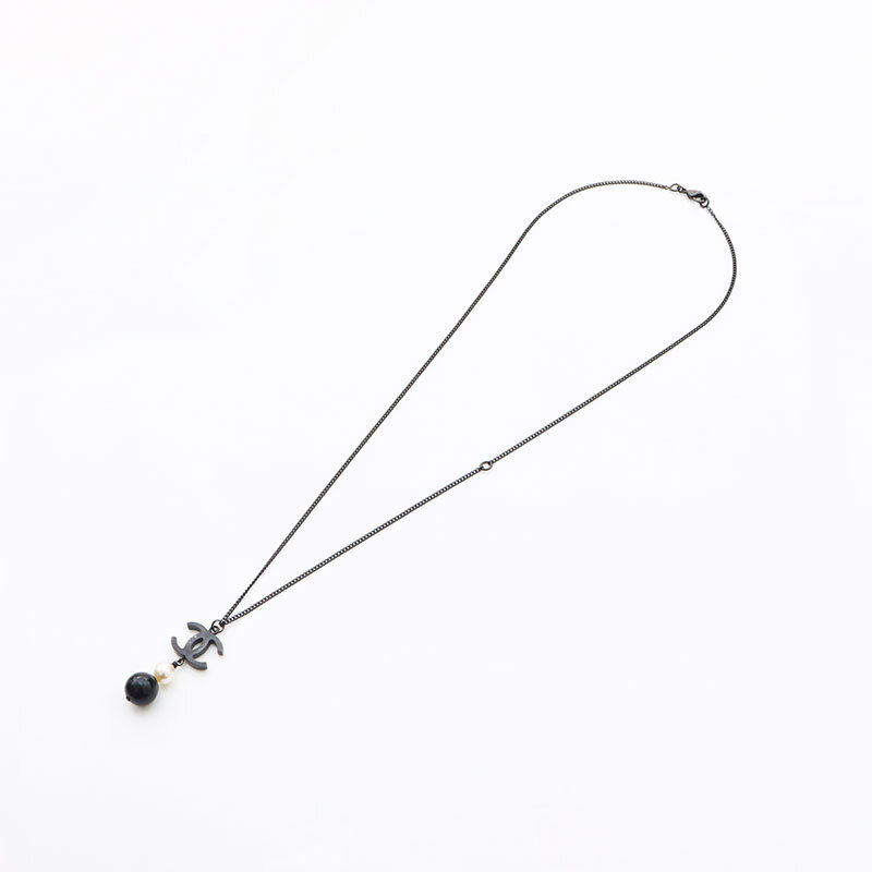 シャネル CHANEL ネックレス B14B ココマーク ブラック