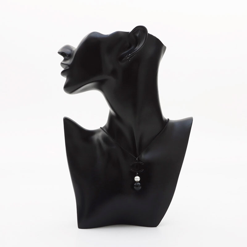 シャネル CHANEL ネックレス B14B ココマーク ブラック