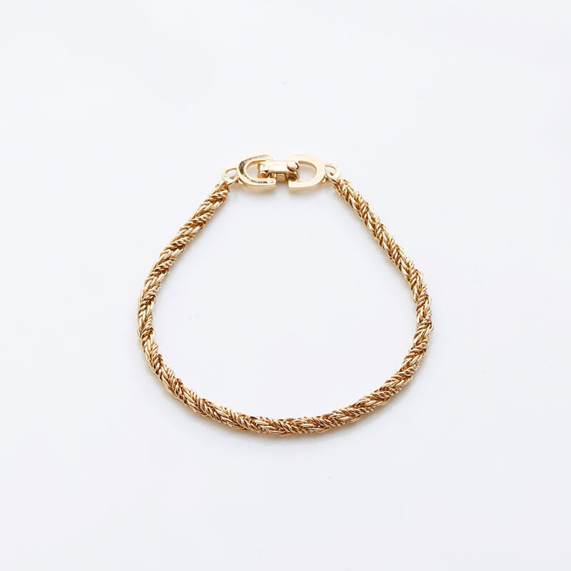  Christian Dior Christian Dior браслет цепь Gold 
