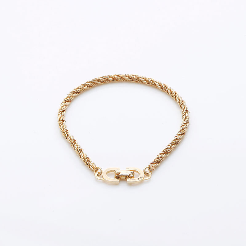 Christian Dior Christian Dior браслет цепь Gold 