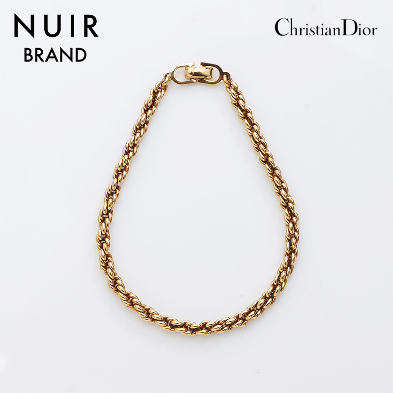 クリスチャンディオール Christian Dior ブレスレット チェーン ゴールド