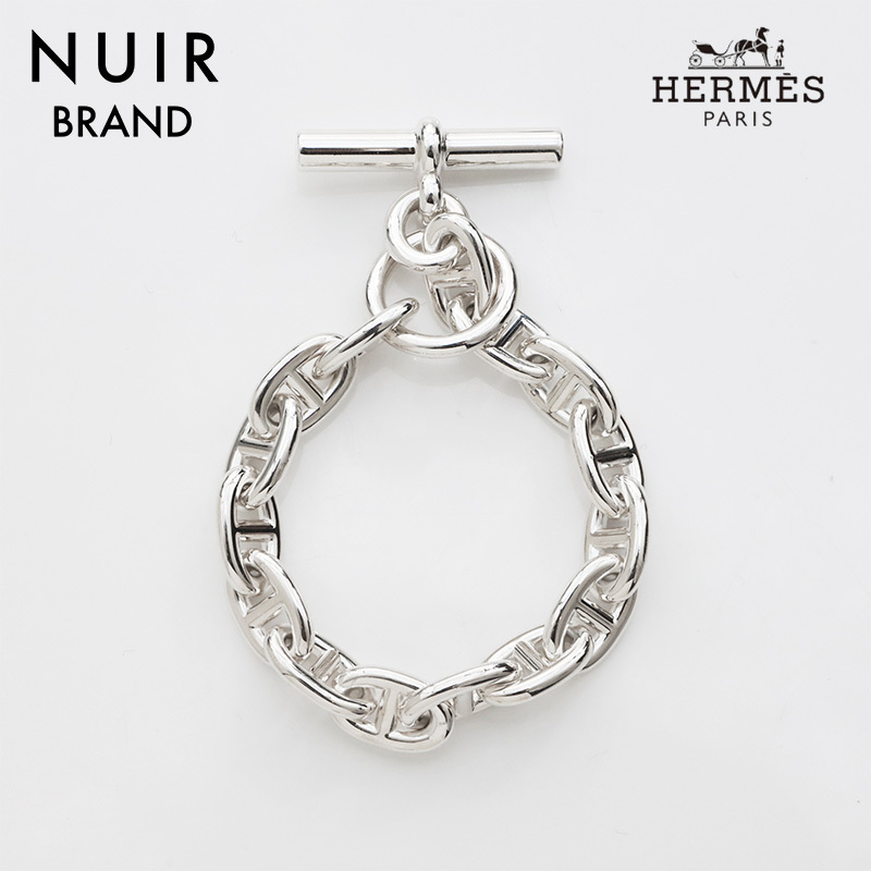 エルメス HERMES ブレスレット シェーヌダンクル 925 15コマ MM シルバー