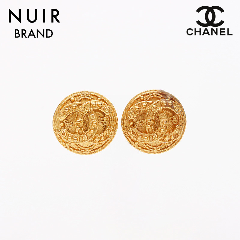 シャネル CHANEL イヤリング 04A ココマーク ラウンド ゴールド