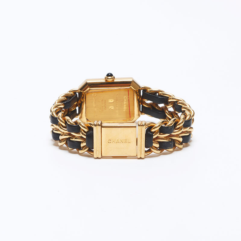 シャネル CHANEL 腕時計 プリミエール 黒文字盤 20mm ゴールド ブラック