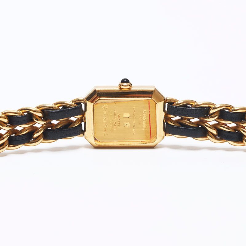 シャネル CHANEL 腕時計 プリミエール 黒文字盤 20mm ゴールド ブラック