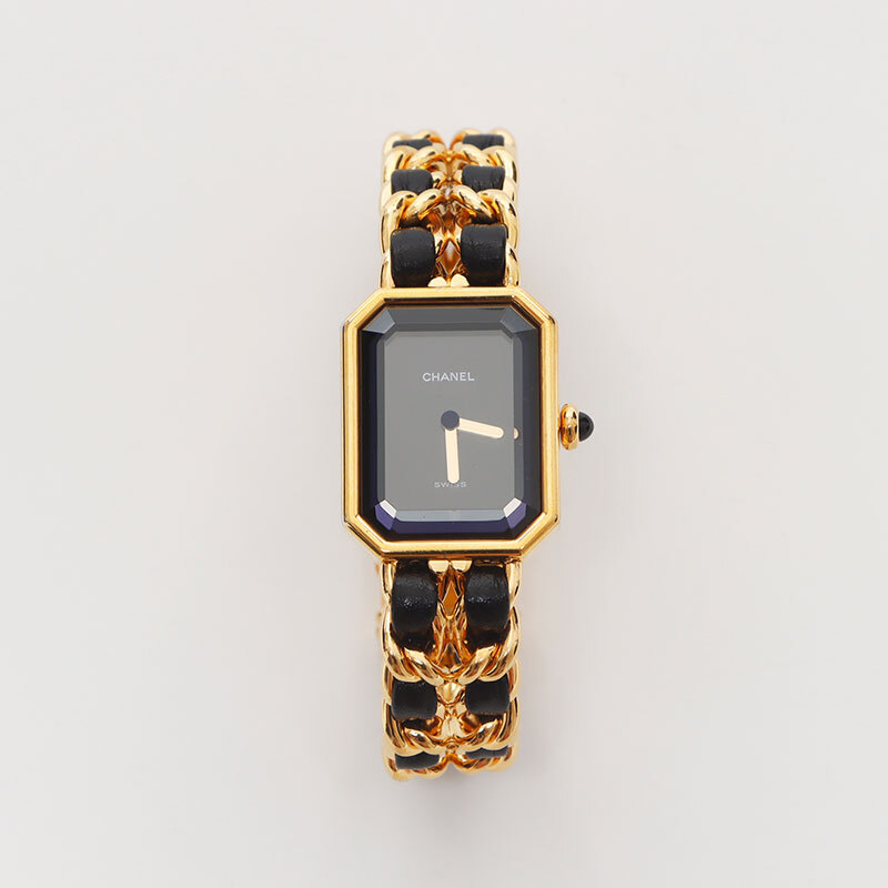 シャネル CHANEL 腕時(shí)計(jì) プリミエール 黒文字盤 20mm ゴールド ブラック