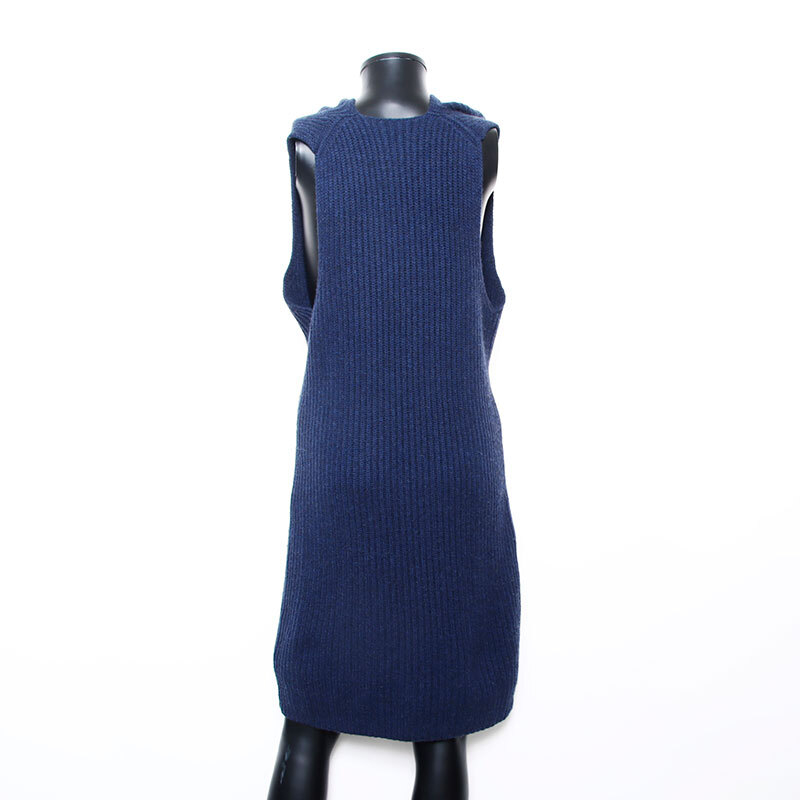シャネル CHANEL ワンピース 08C カシミア Size:36 2008年 ノースリーブ ネイビー