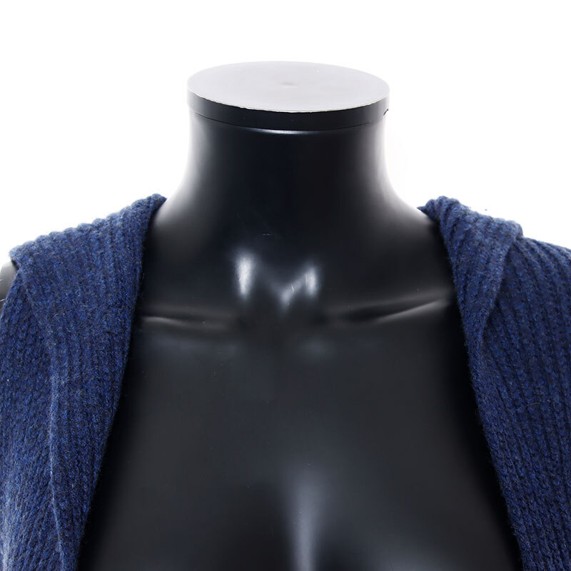 シャネル CHANEL ワンピース 08C カシミア Size:36 2008年 ノースリーブ ネイビー
