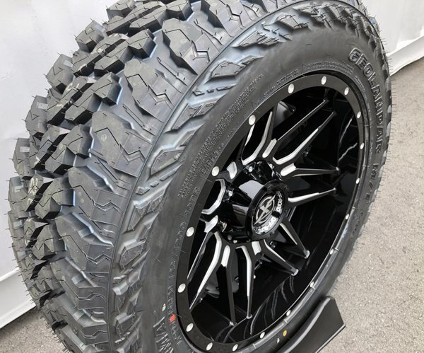 20x10J ハイラックス GUN125 XF OFFROAD XF222 20インチマッドタイヤホイール YOKOHAMA GEOLANDAR MT G003 275/55R20 295/55R20 33インチ