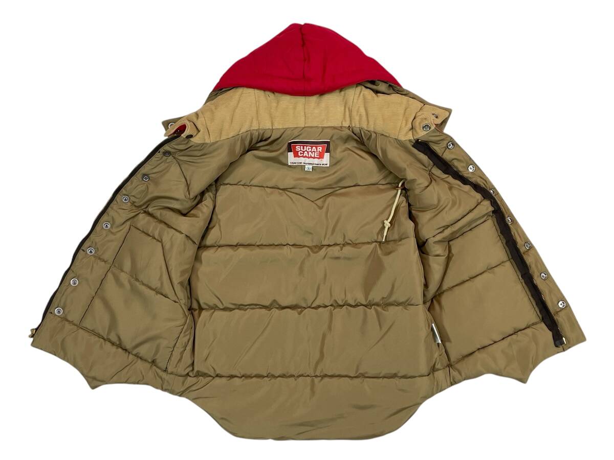 未使用品 紺 Sサイズ SUGAR CANE SC12343 N/C PADDING VEST W/HOOD 60/40 CLOTH シュガーケーン パディングベスト フード 60/40クロス