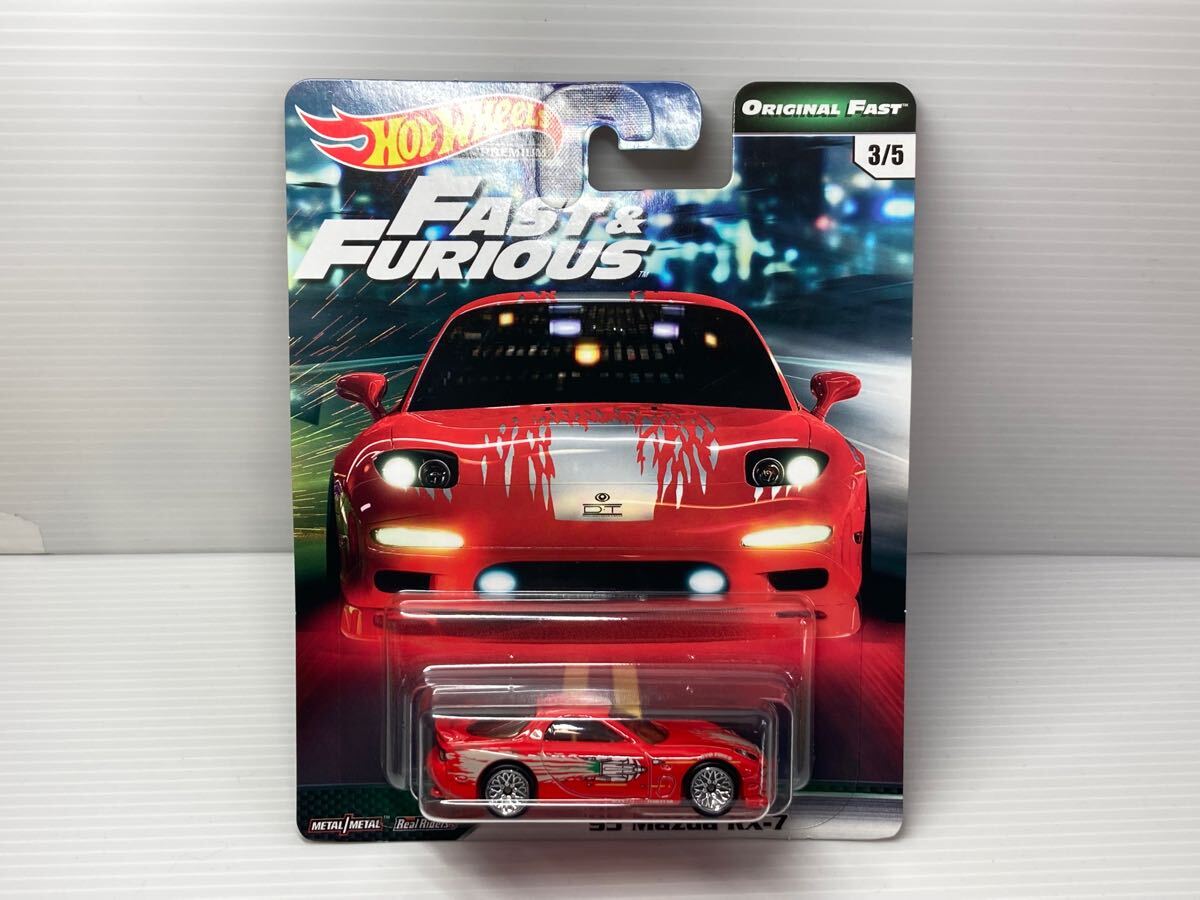 ホットウィール ワイルドスピード RX-7 HotWheels FAST&FURIOUS MAZDA ドミニク FD3S 1/64 ミニカー