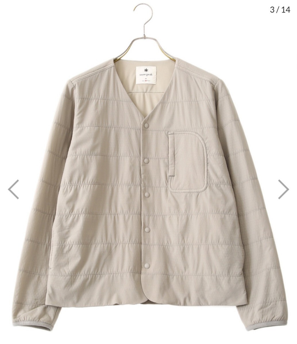 snow peak FLEXIBLE INSULATION Cardigan size L《スノーピーク》フレクシブル インサレーション カーディガン