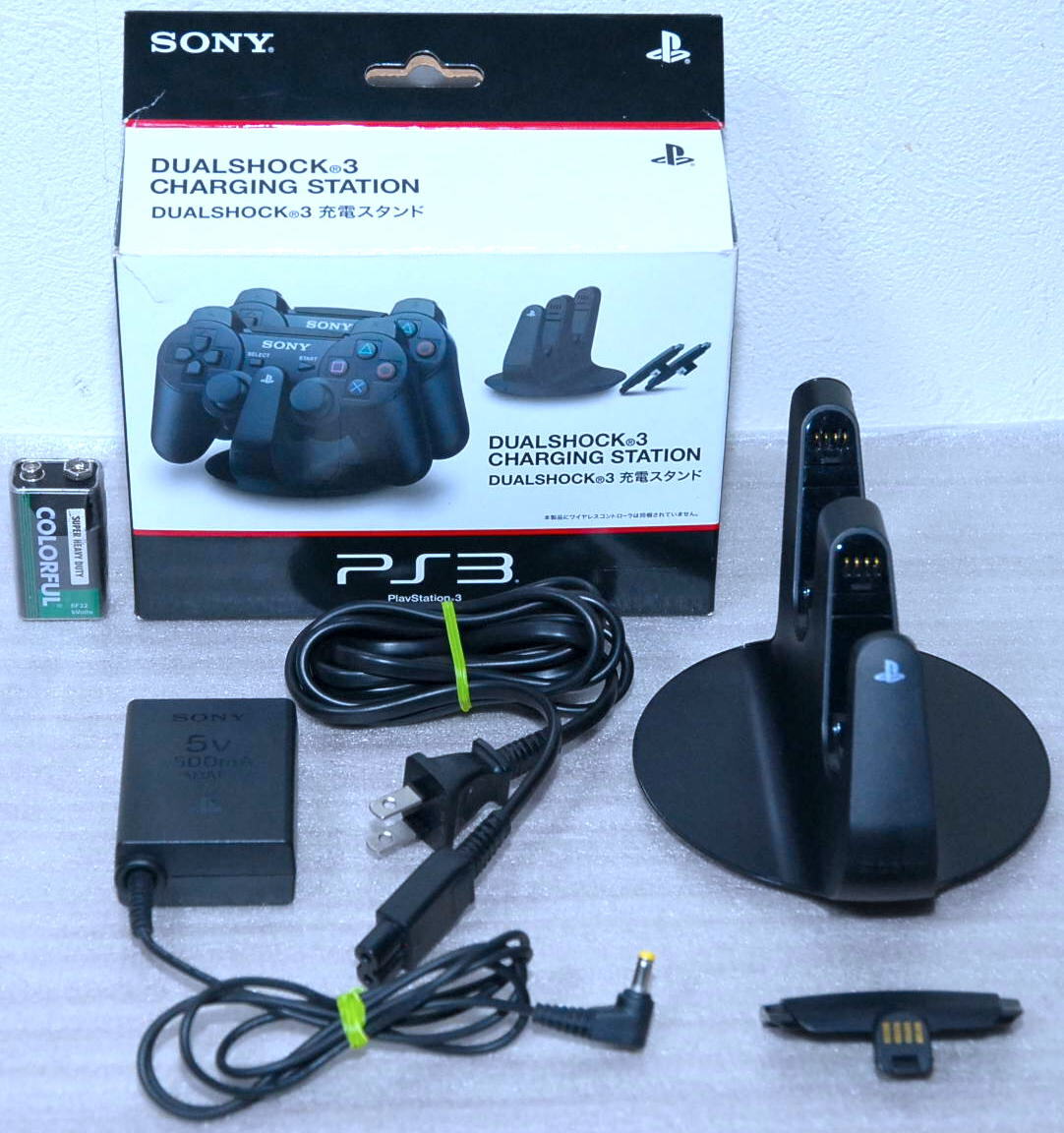 ☆作動確認済☆箱付☆極美品☆SONY☆PS3☆純正☆コントローラー専用☆DUALSHOCK3対応☆チャージングステーション☆CECH-ZDC1J☆一式セット