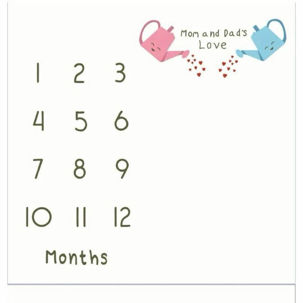 【新品未使用】ベビーフォトシーツ＊月齢フォト＊マンスリーフォトレターシーツ　記念日　赤ちゃん　成長　寫真　映え　かわいい　可愛い