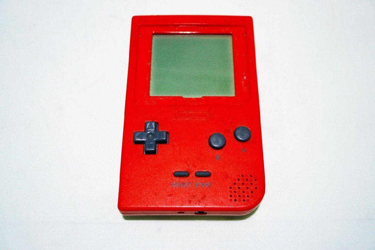 【質Banana】ジャンク品!! Nintendo/任天堂 MGB-001 GAMEBOY/ゲームボーイポケット レッド 部品取りに 現状品 ♪
