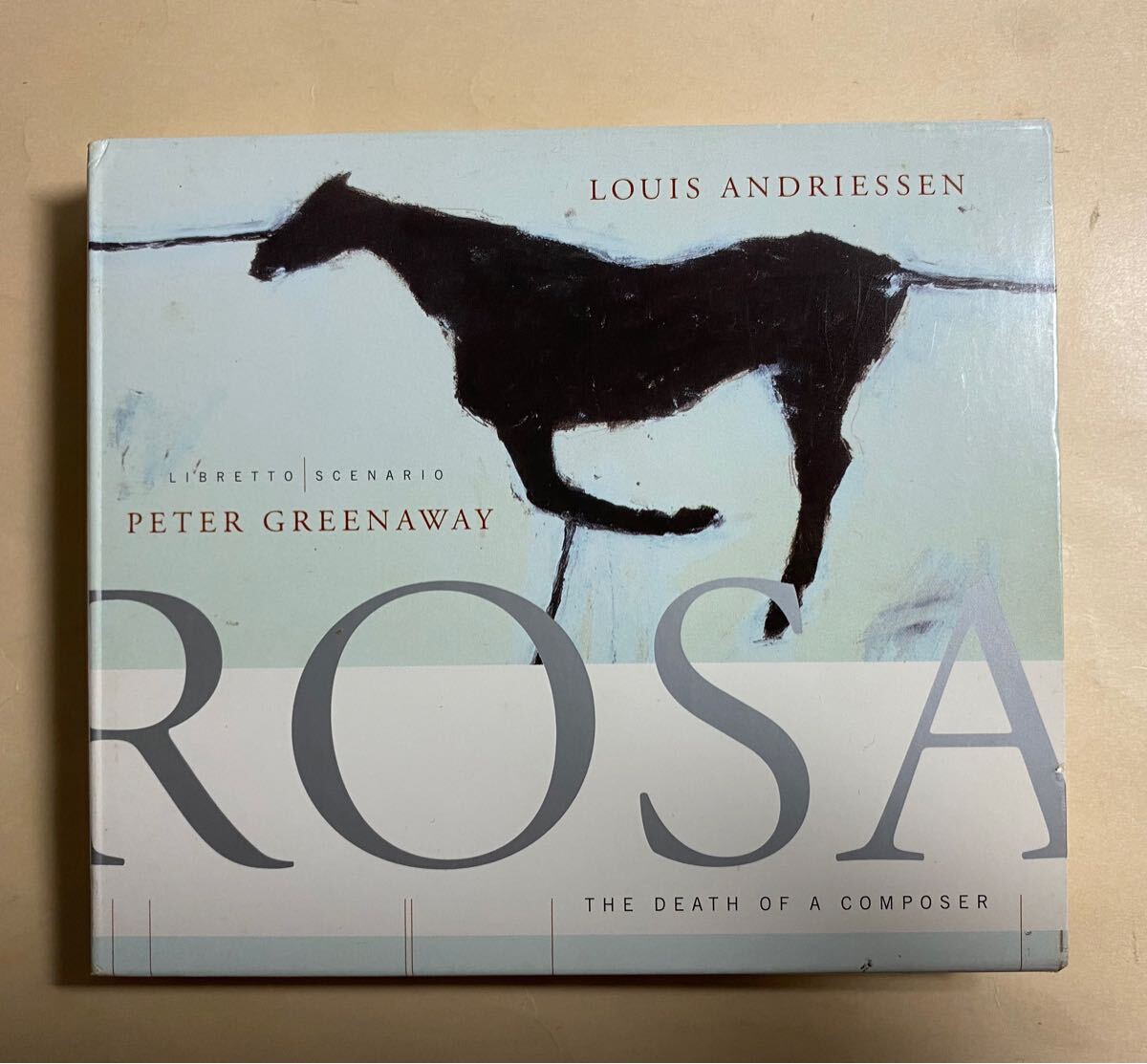 輸入CD 英語 オペラ　ローザ ルイ・アンドリーセン　ピーター・グリーナウェイ Peter Greenaway Louis Andriessen The death of a composer