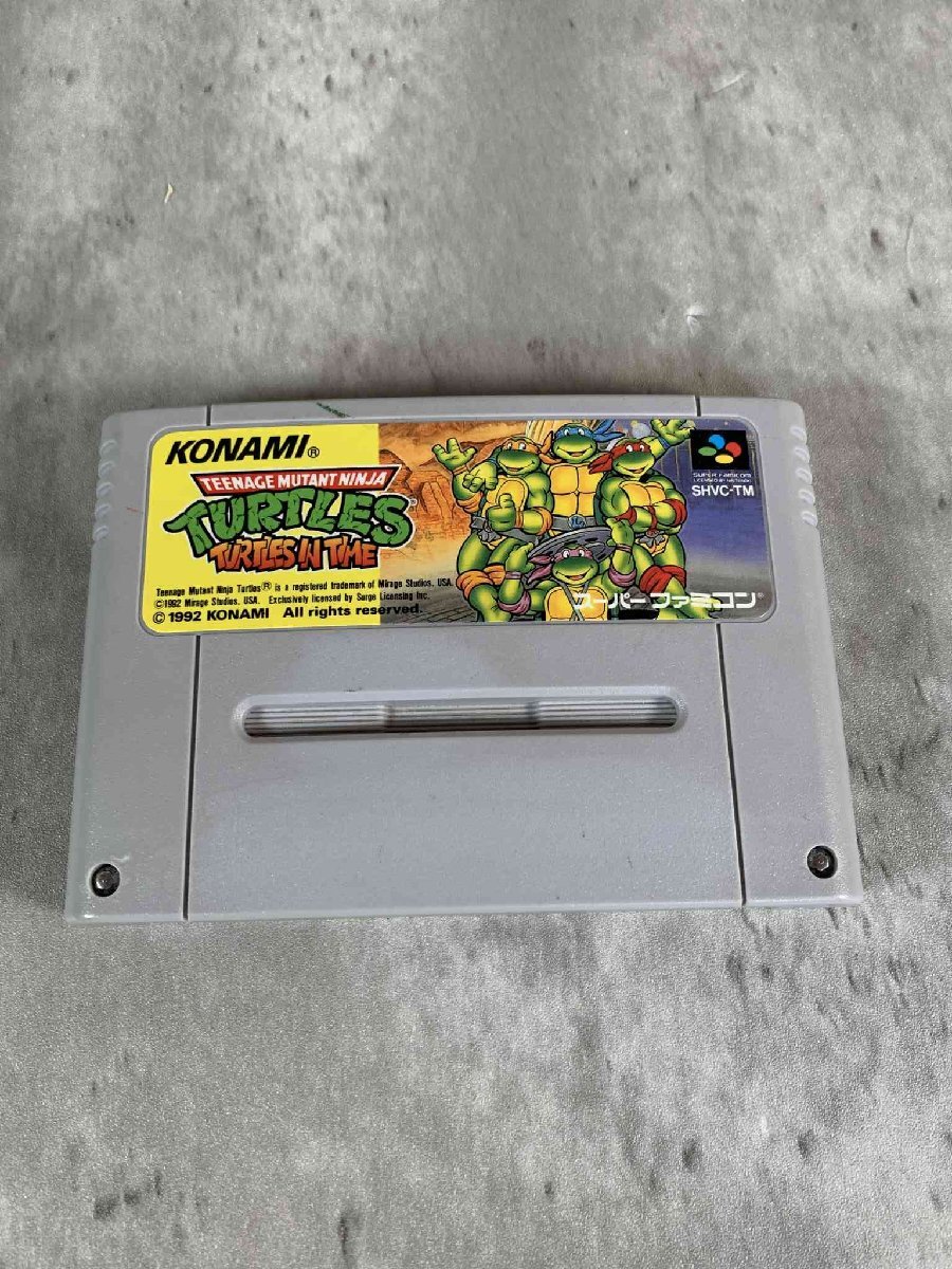 SFC TMNT ティーンエージ ミュータント ニンジャ タートルズ タートルズ イン タイム T.M.N.T KONAMI/スーパーファミコン【送料無料】