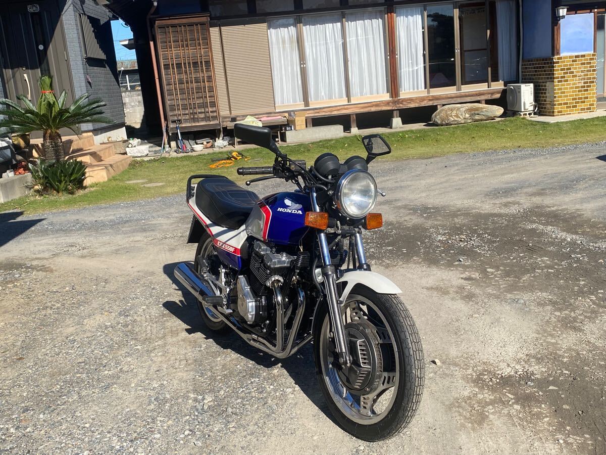 CBX400F CBX550F 純正 外装一式 青白 トリコロール タンク CBX400F CBX550F 純正 外装一式 青白 トリコロール タンク