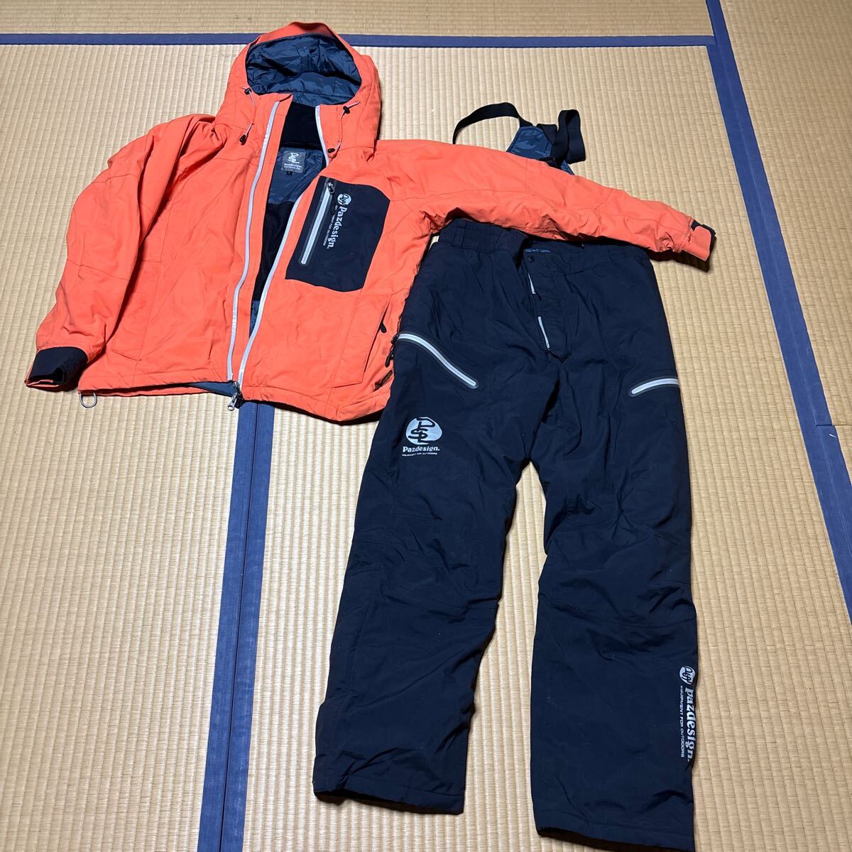 中古品】Pazdesign BS WARM RAIN SUITBS ウォームレインスーツ 中古品】Pazdesign BS WARM RAIN SUITBS ウォームレインスーツ