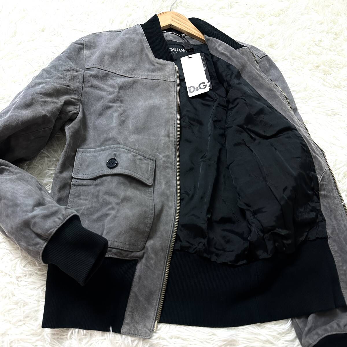 希少XL ドルチェ&ガッバーナ 極美品 レザージャケット Gジャン 希少XL ドルチェ&ガッバーナ 極美品 レザージャケット Gジャン