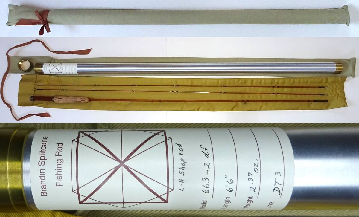 ☆ Per Brandin ☆ Quad Bamboo Rod 663-2DF 6ft6in2P3wt ☆ Per Brandin ☆ Quad Bamboo Rod 663-2DF 6ft6in2P3wt