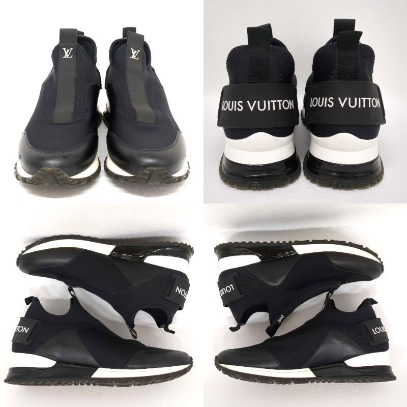 ルイヴィトン　ランナウェイライン　M10362　レディース　スニーカー　黒　37 1/2　22.5cm　中古　LOUIS VUITTON　◆3111/藤枝インター店
