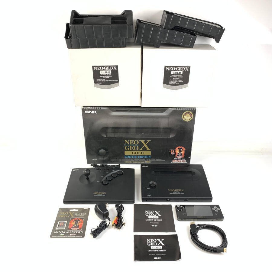 SNK NG-001 NEOGEO X ネオジオX ゲーム機本体 箱説他一式セット SNK NG-001 NEOGEO X ネオジオX ゲーム機本体 箱説他一式セット