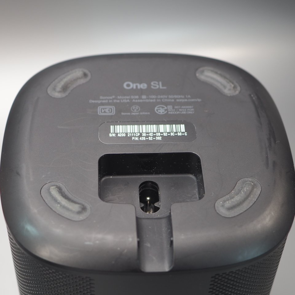 Sonos One SL ブラック スピーカー 箱 取説あり「25571」_画像6