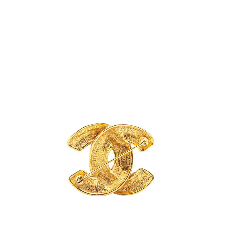 シャネル ヴィンテージ マトラッセ ココマーク ブローチ ゴールド メッキ レディース CHANEL 【中古】