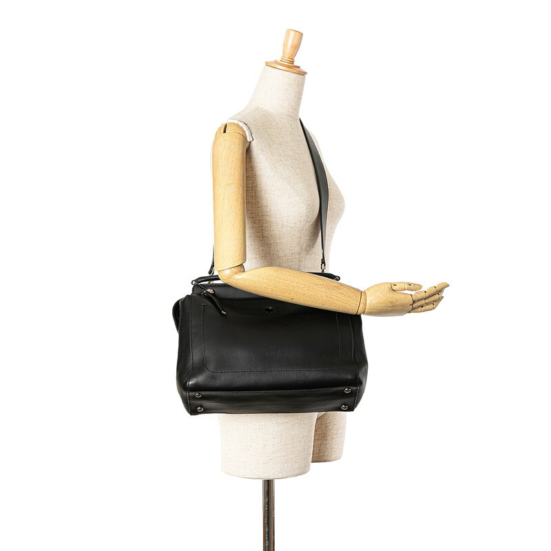 フェンディ ドットコム ハンドバッグ ショルダーバッグ 2WAY 8BN293 ブラック レザー レディース FENDI 【中古】