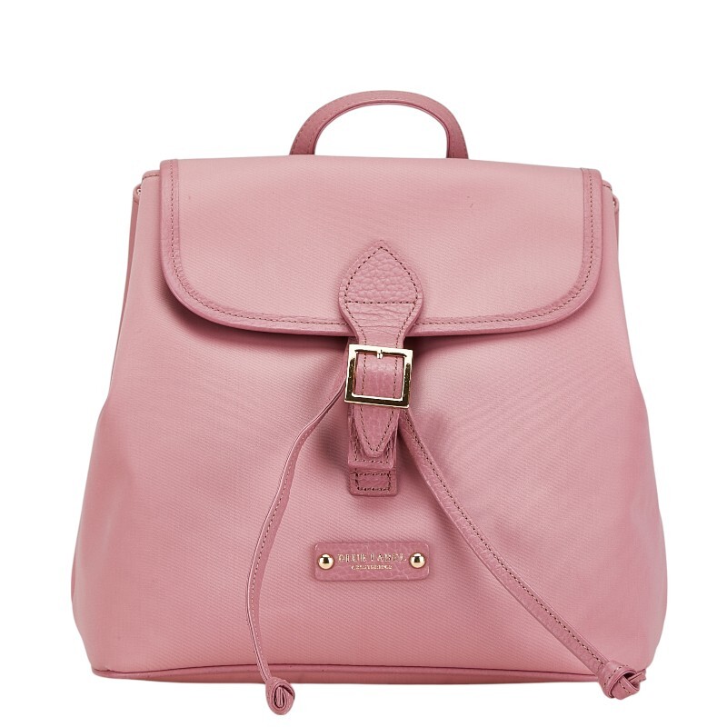 バーバリーブルーレーベル クレストブリッジ リュック バックパック ピンク ナイロン レディース BURBERRY BLUE LABEL