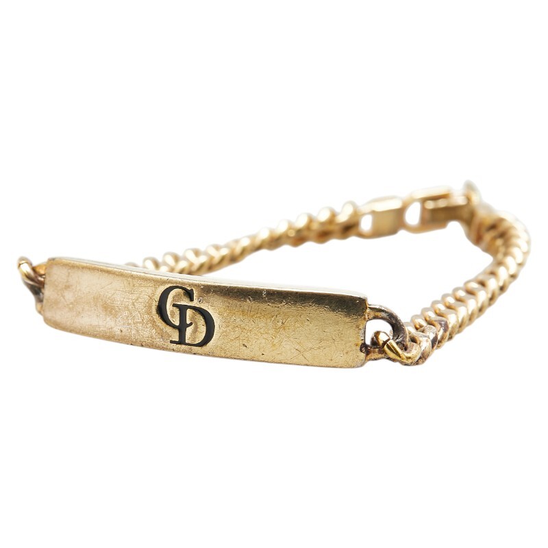  Dior Logo браслет Gold металлизированный женский Dior [ б/у ]