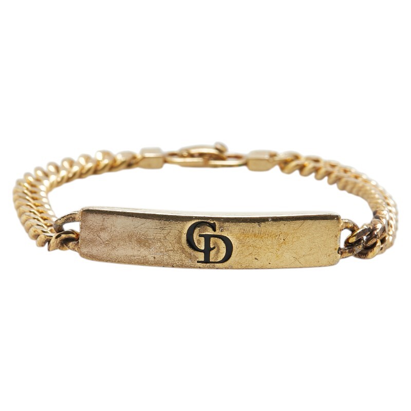  Dior Logo браслет Gold металлизированный женский Dior [ б/у ]