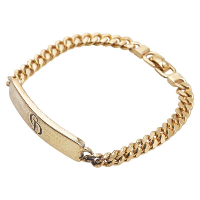  Dior Logo браслет Gold металлизированный женский Dior [ б/у ]