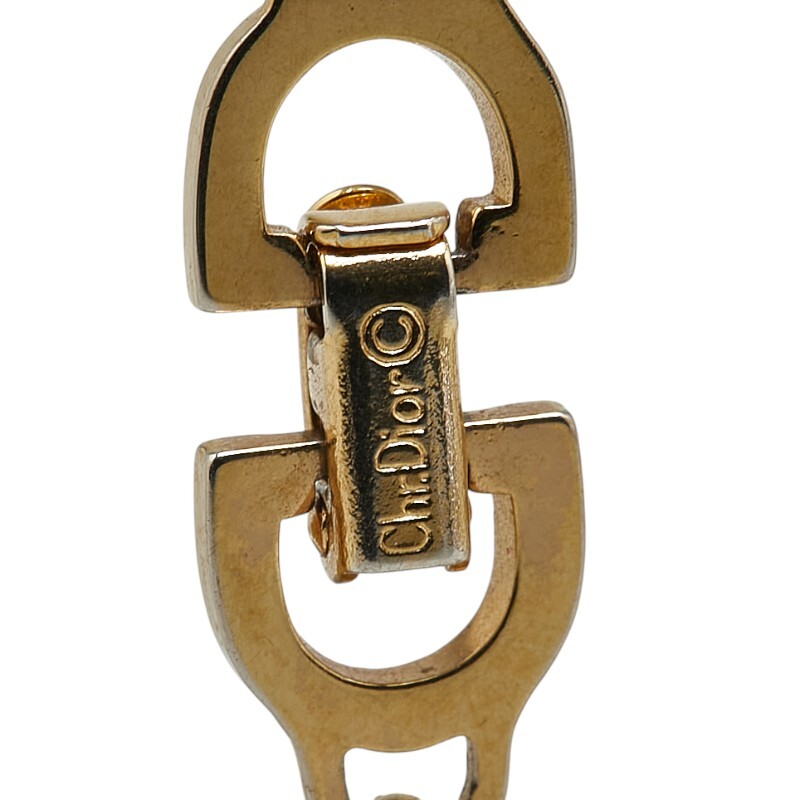  Dior Logo цепь браслет Gold металлизированный женский Dior [ б/у ]