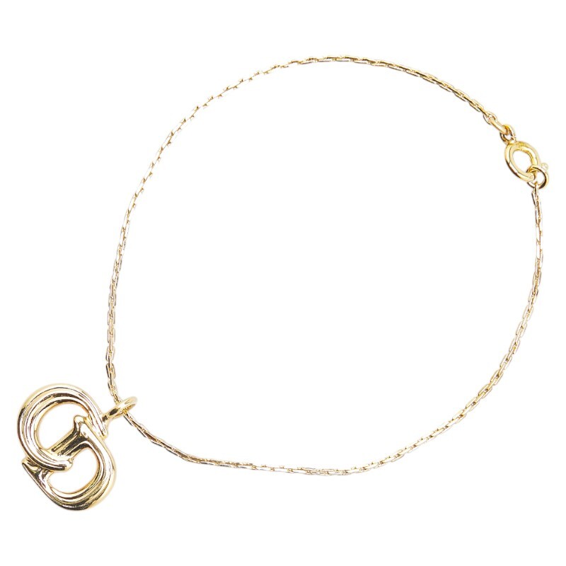  Dior CD Logo браслет Gold металлизированный женский Dior [ б/у ]