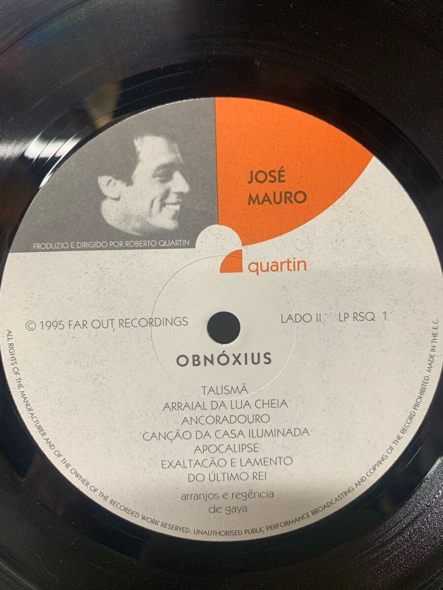 RARE Jose Mauro Obnoxius Quartin LP-RSQ-1 Europe 1995 Reissue