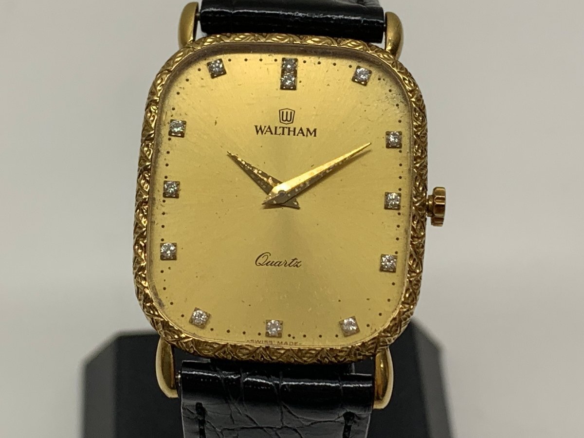 不動品】WALTHAM(ウォルサム) 腕時計 92300.26 13Pダイヤ 不動品】WALTHAM(ウォルサム) 腕時計 92300.26 13Pダイヤ