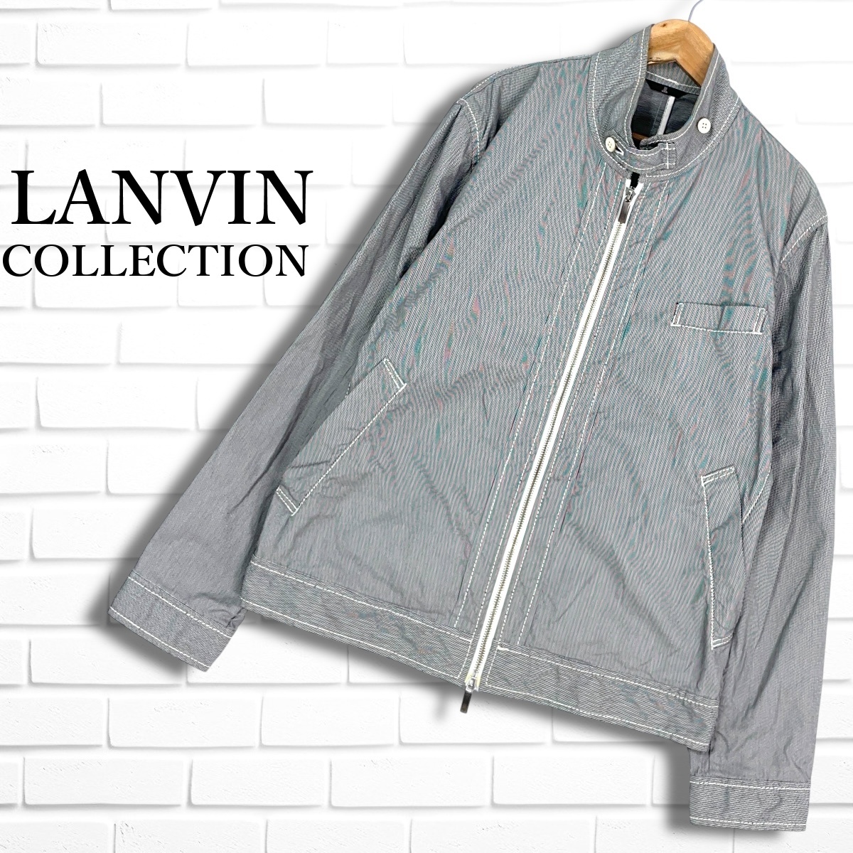 LANVIN COLLECTION ランバン コレクション コットン ストライプ LANVIN COLLECTION ランバン コレクション コットン ストライプ
