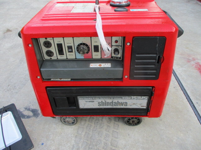 新ダイワ 防音型エンジン溶接機・100V発電機 EGW151MS O/H済み