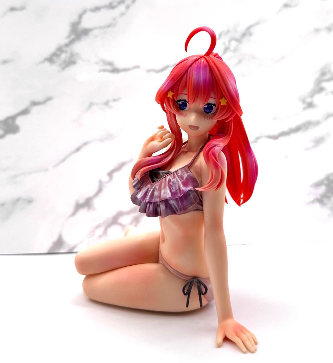 五等分の花嫁 ☆ 中野五月 / リペイント / パール 水着 修正 フィギュア vivi 肌修正 ごとよめ リメイク 美少女 ビキニ_画像4