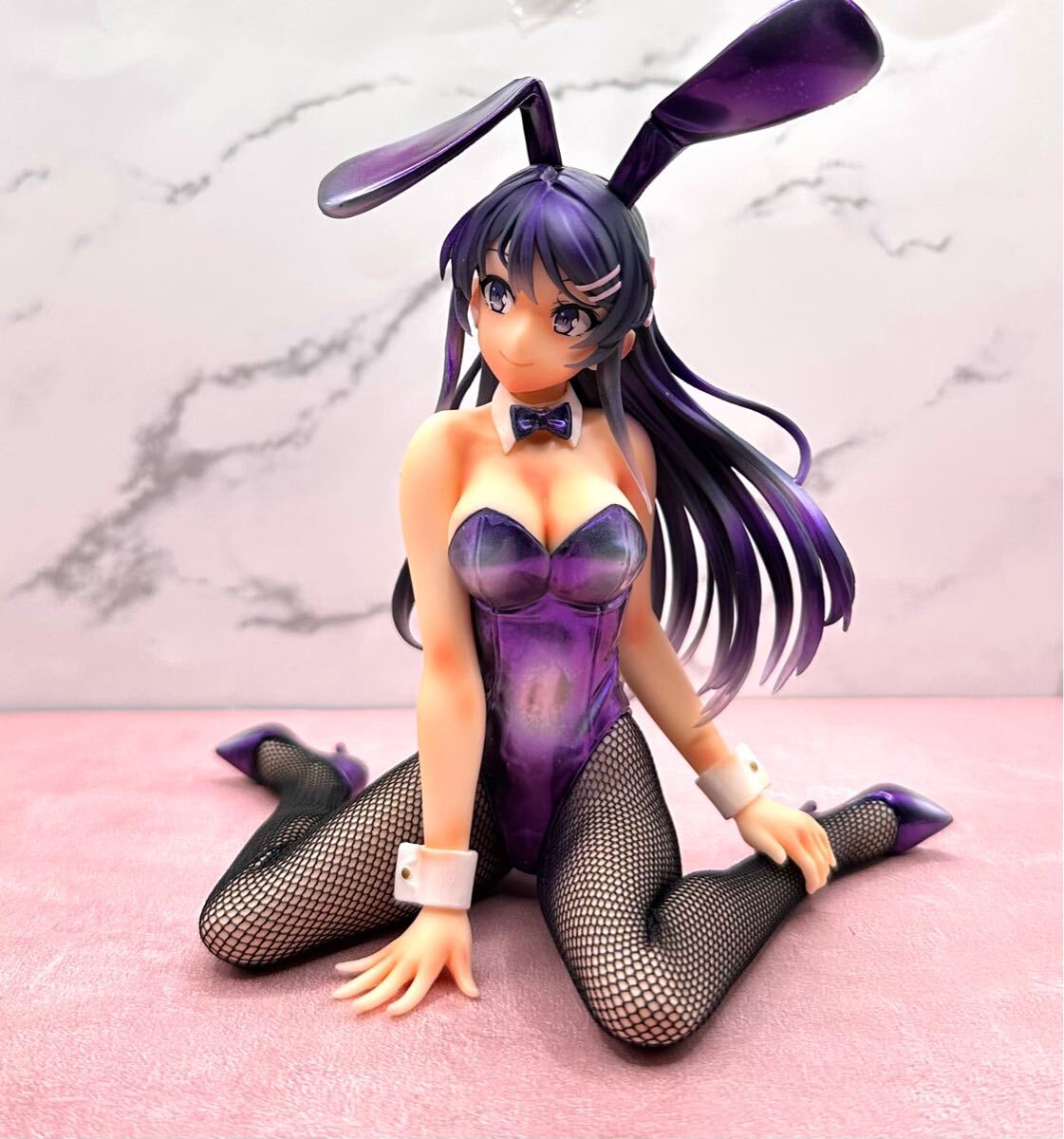 青春ブタ野郎はおでかけシスターの夢を見ない☆ 桜島麻衣 リペイントフィギュア バニー 水着 ビキニ パープルパール仕上げ_画像2